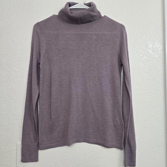 LF Markey Sweater Women's Joshua Turtleneck Wool Soft Knit Lavender Casual siz 4 - Picture 2 of 8